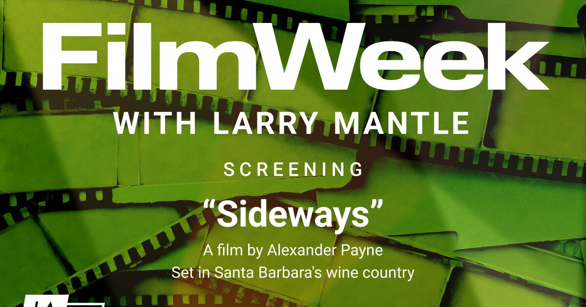 Key art reading Sideways with the line A film by Alexander Payne, set in Santa Barbara's wine country