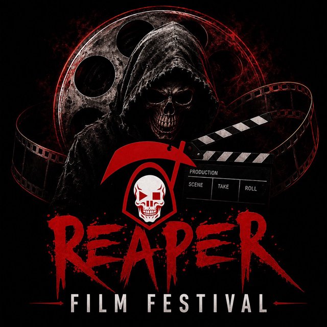 Reaper Film Festival promotional artwork with dark horror imagery