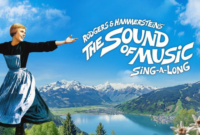 Promotional artwork for The Sound of Music Sing-A-Long at the Hollywood Bowl