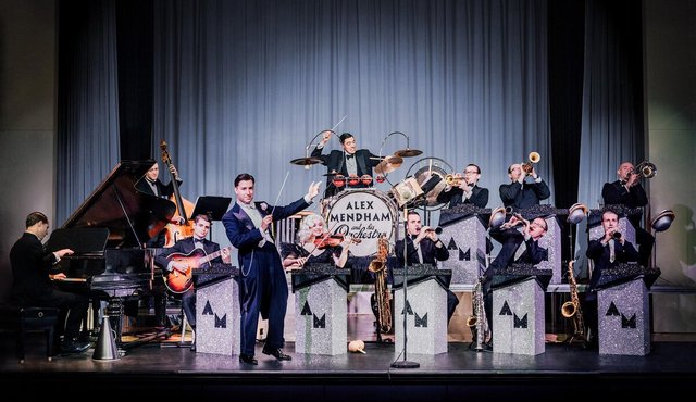 Promotional image for Alex Mendham & His Orchestra at the Biltmore Hotel Los Angeles