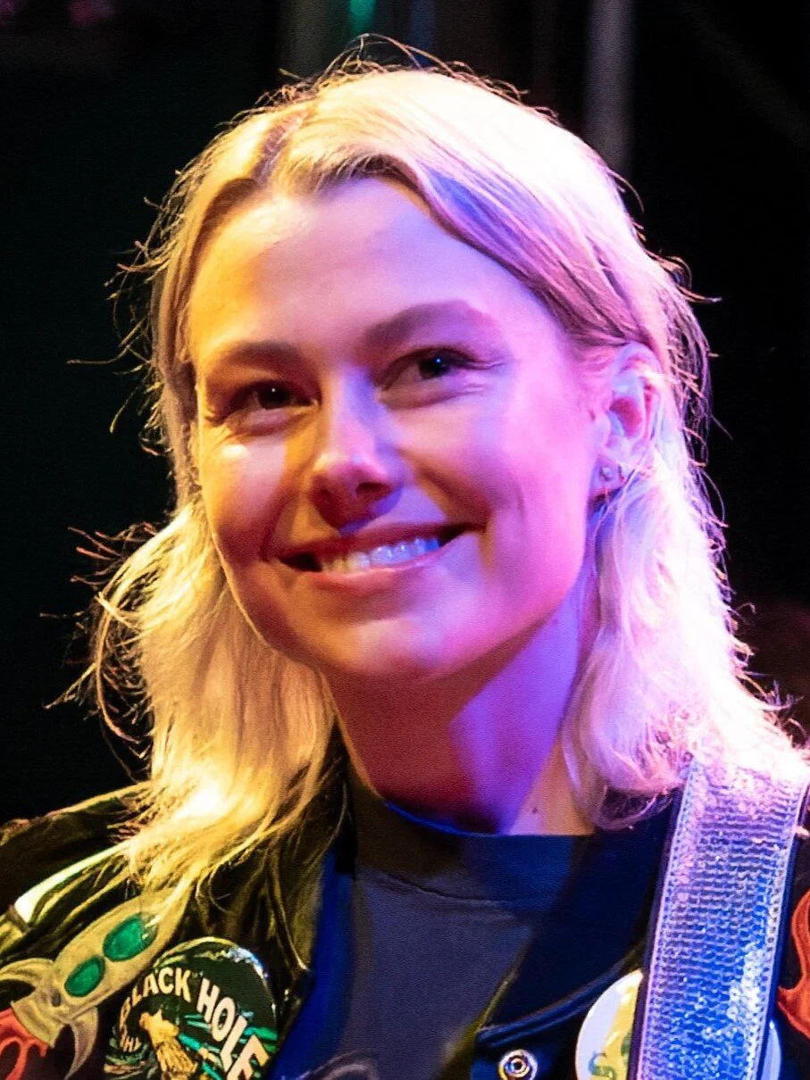 Close-up photo of Phoebe Bridgers smiling