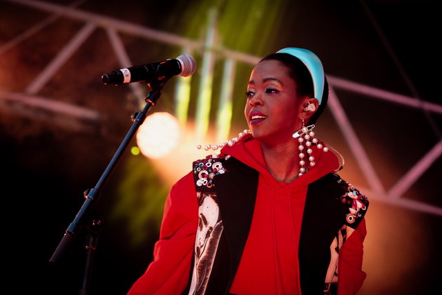 Lauryn Hill performing live at the Hollywood Bowl