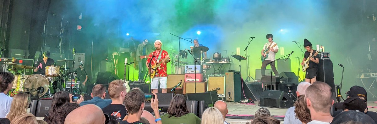 Modest Mouse performing live in concert