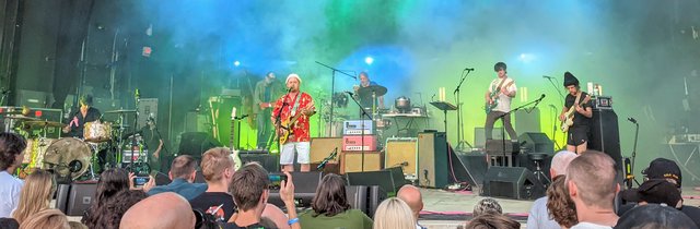 Modest Mouse performing live in concert