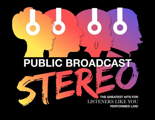 Promotional artwork for the Public Broadcast Stereo concert by Helix Collective