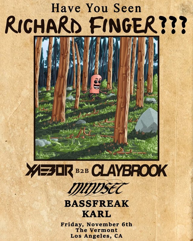 Event flyer for System Error featuring Richard Finger at The Vermont Hollywood