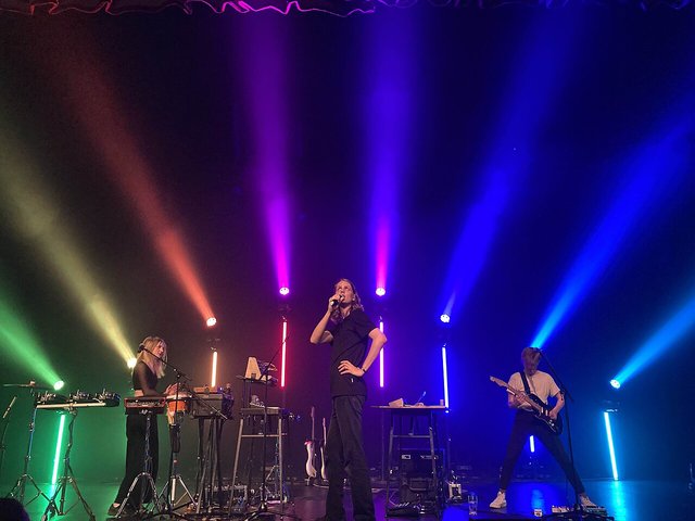 Daði Freyr performing on stage in 2022