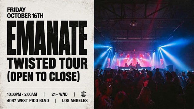 Promotional image for Emanate - Twisted Tour
