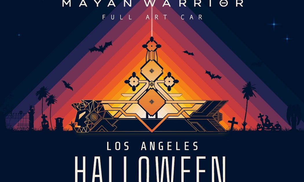 Mayan Warrior Full Art Car at Grand Park Halloween event