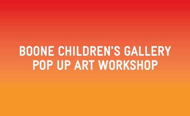 Banner artwork for LACMA's Boone Children's Gallery family art-making space