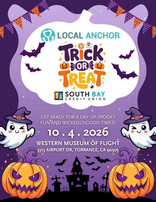 Trick or Treat at the Museum of Flight promotional graphic with pumpkins and a vintage aircraft
