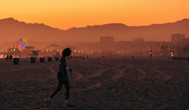 The Santa Monica beach coastline on a clear afternoon, where the inaugural Ocean Way Festival will unfold