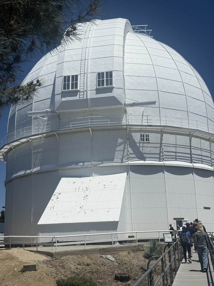 The historic telescope dome at Mount Wilson Observatory in the San Gabriel Mountains