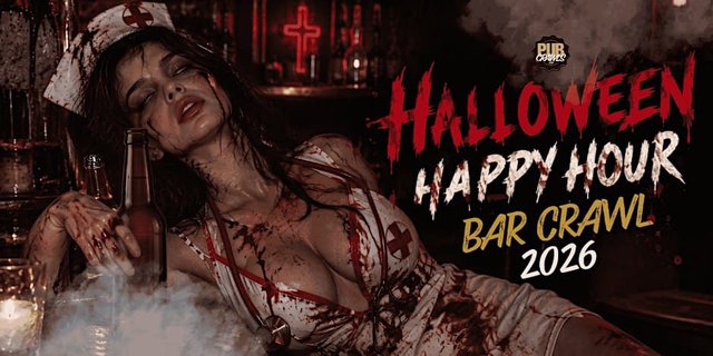 Promotional image for Hollywood Halloween Bar Crawl